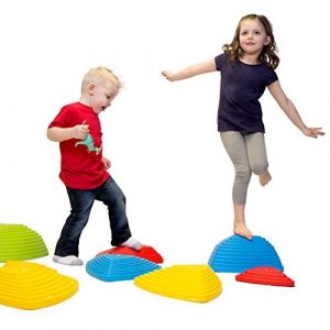 Kids Balancing Stepping Stones