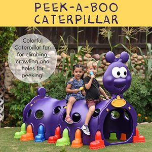 Peek-A-Boo Caterpillar Climbing Play Structure for Kids